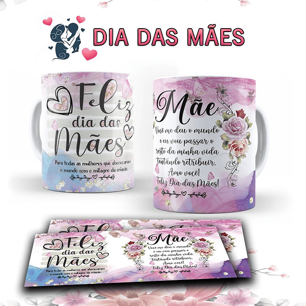 15 Artes para Caneca Dia das Mães Arquivo em Editável   3