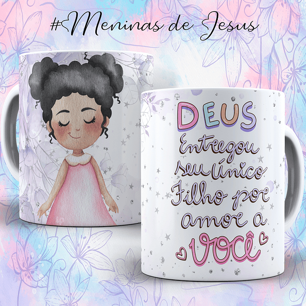 9 Artes para Caneca Menina de Jesus Arquivo em Editável  7