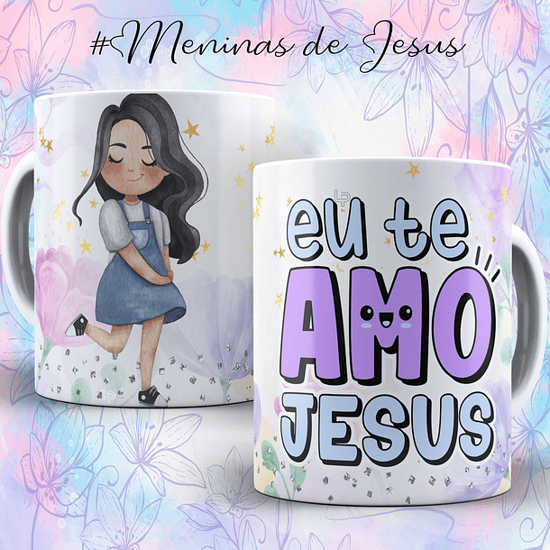 9 Artes para Caneca Menina de Jesus Arquivo em Editável  8