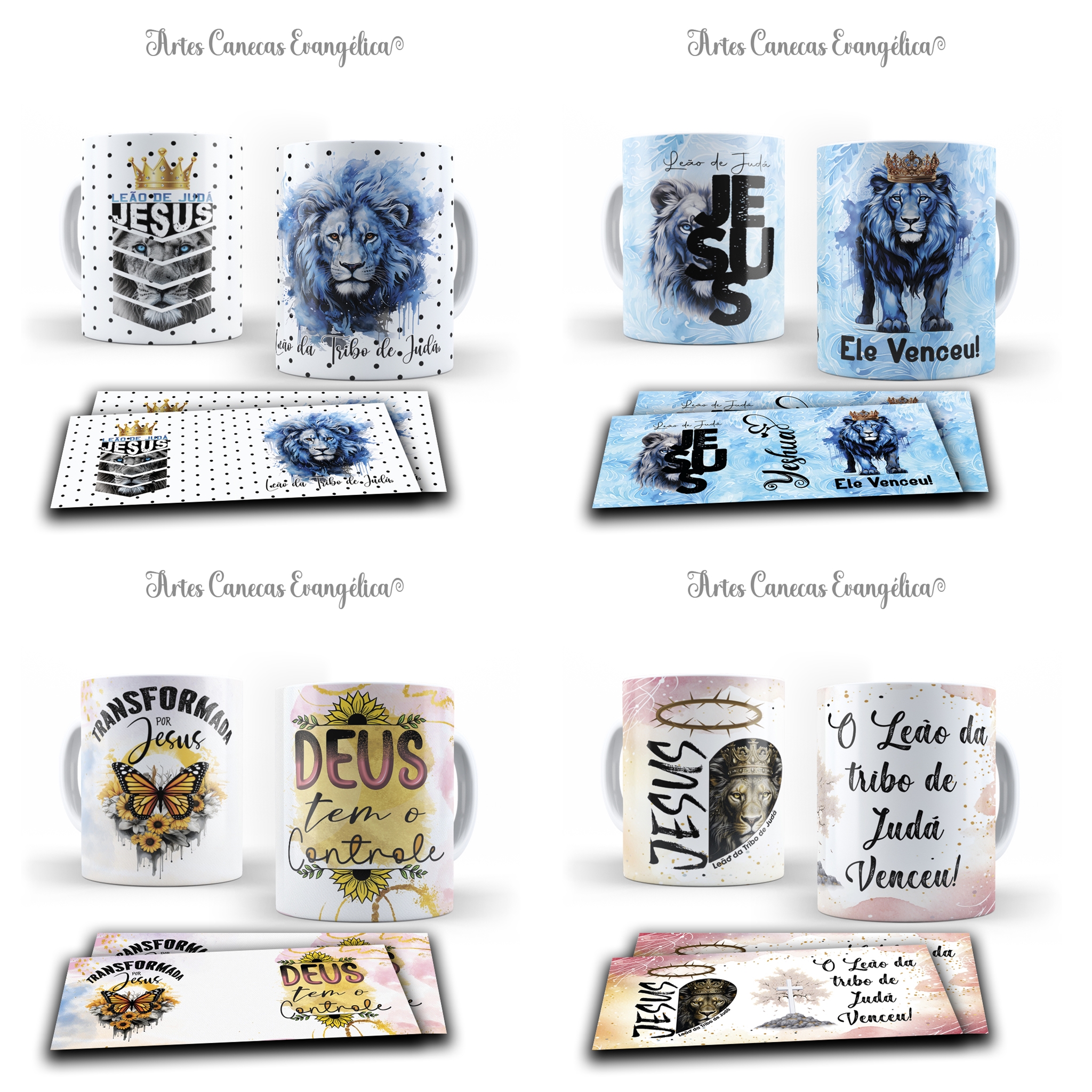 49 Artes para Caneca Gospel Arquivo Editável  1