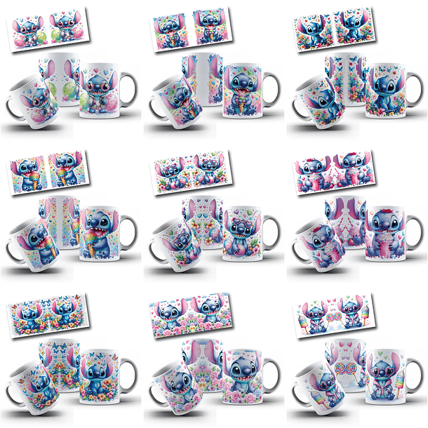 40 Artes para Caneca Stitch Arquivos em Jpg 1