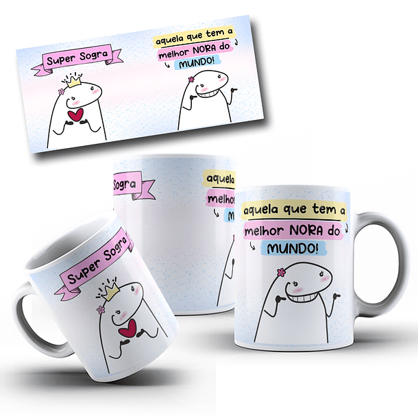 Arte para Caneca Flork Super Sogra  Arquivo em Jpg 8