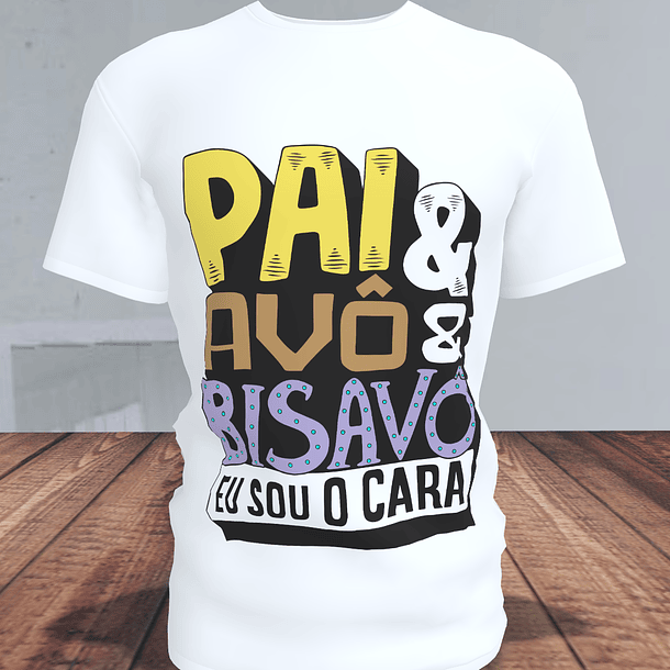 9 Artes para Camisa Pai Avô e Bisavô Arquivos Editável + Jpg 3