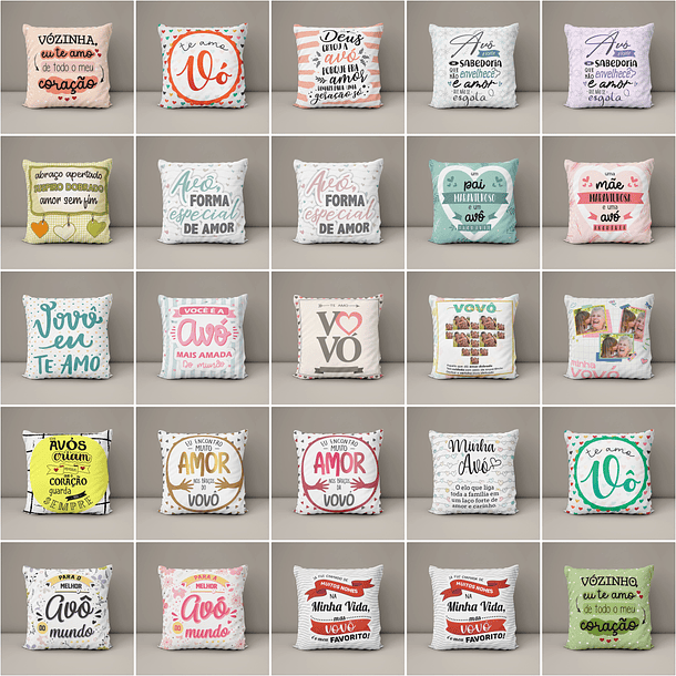 141 Artes para Caneca e Azulejo Dia dos Avós Arquivos Editável + Jpg 3