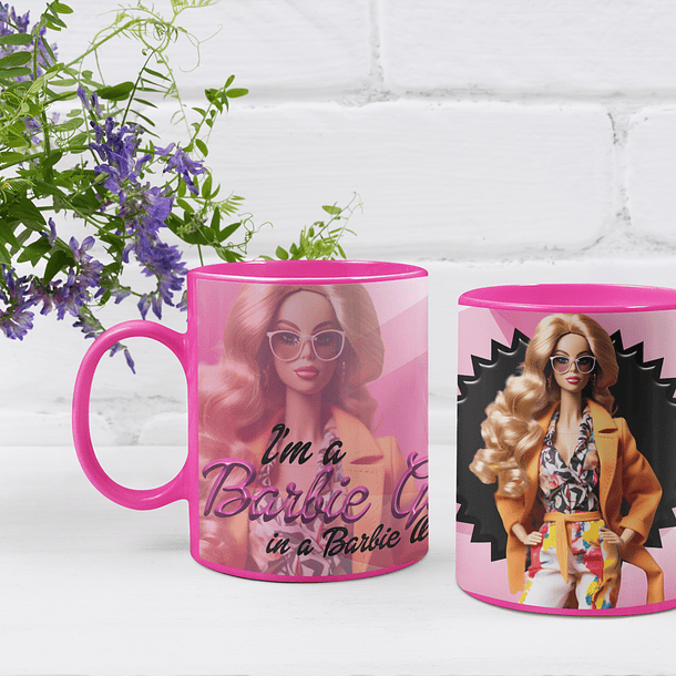 10 Artes Caneca Barbie Arquivos Editável  6