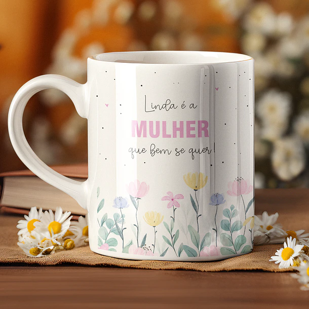14 Artes para Caneca Dia das Mulheres Arquivo Editável