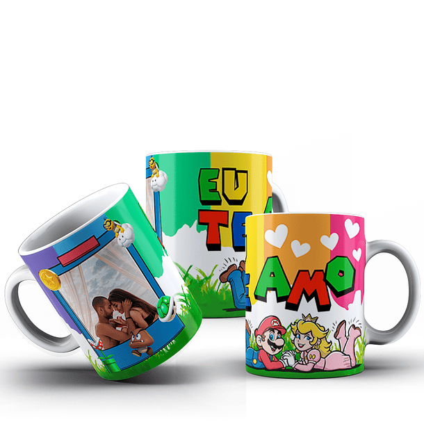 10 Artes para Caneca Super Mario Lover Dia dos Namorados Arquivo em Jpg  2