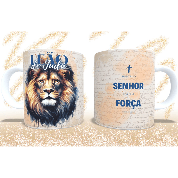 5 Artes para Caneca Leão de Juda Arquivo em Jpg 6