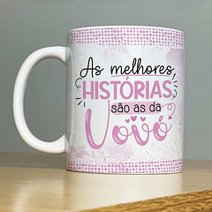 Arte Caneca As melhores histórias são as da vovó Dia dos Avós Arquivo Png