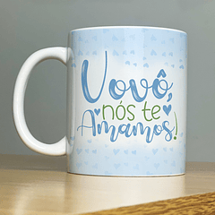 Arte Caneca Vovô nós te Amamos Dia dos Avós Arquivo Png