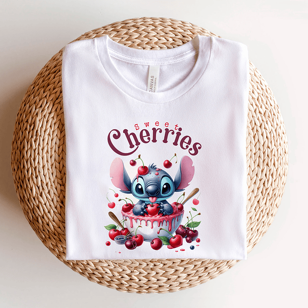 9 Artes para Camisa Stitch Cherry Arquivo Editável  3