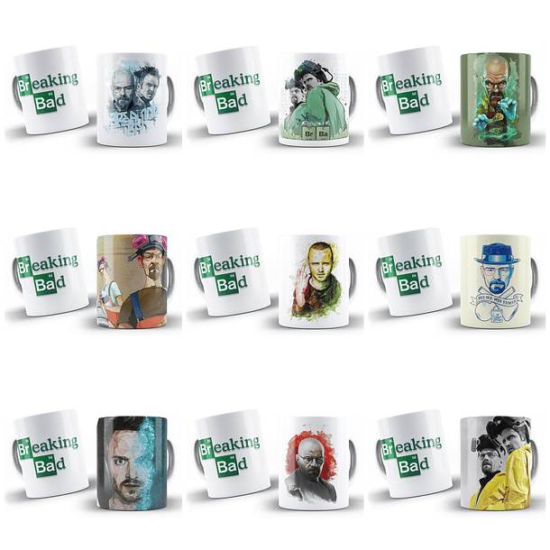 25 Artes para Caneca Breaking Ded Arquivo Editável 1