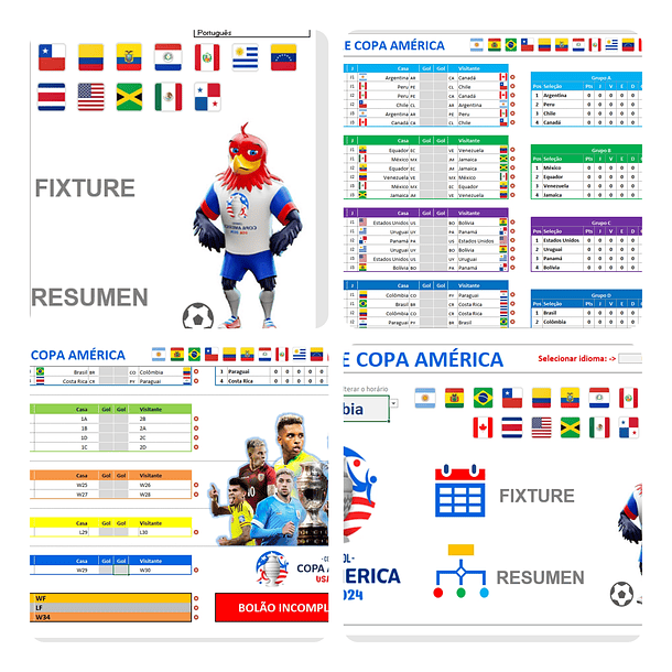 Figurinhas da Copa America USA 2024 em PDF - Figurinhas para Imprimir 10