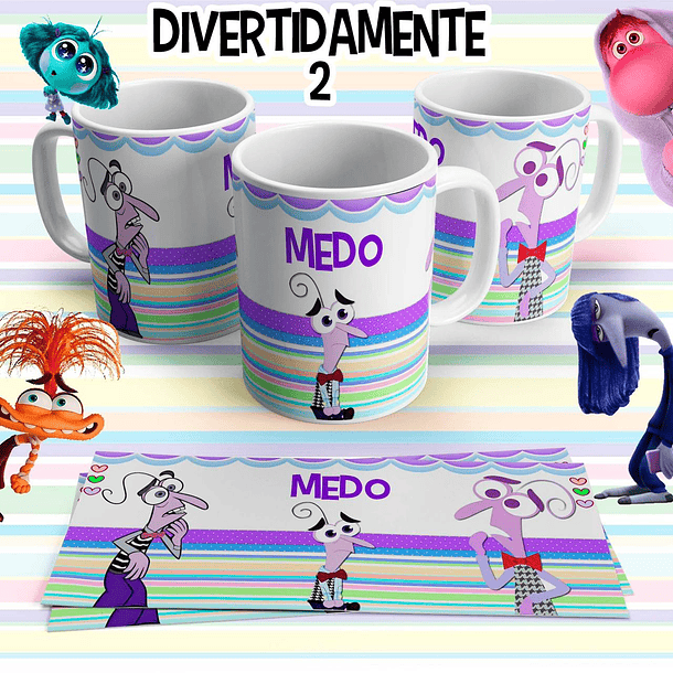 10 Artes para Caneca Divertidamente 2 em Arquivo Editável 8