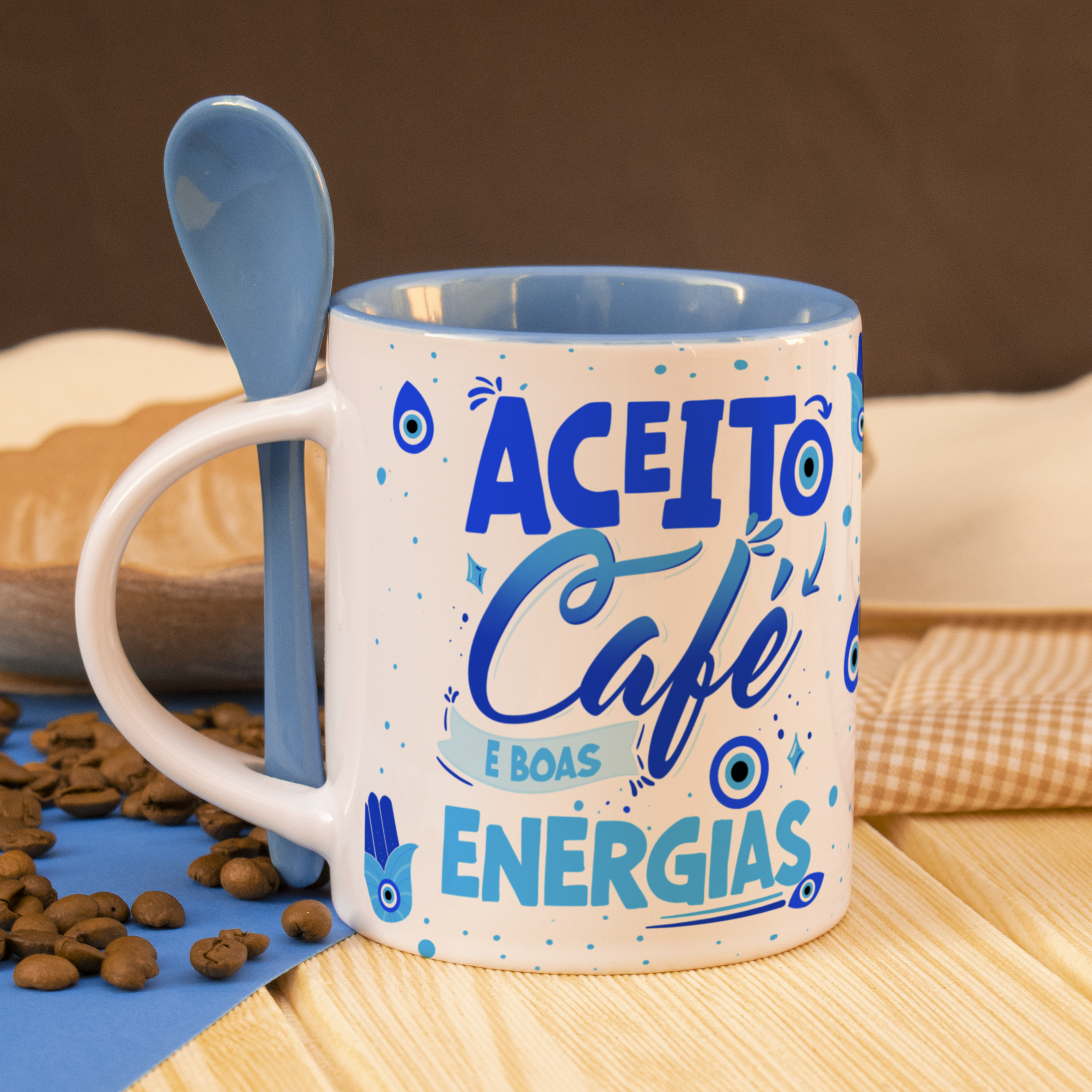 14 Artes para Caneca Boas Energias Arquivo em Png 8