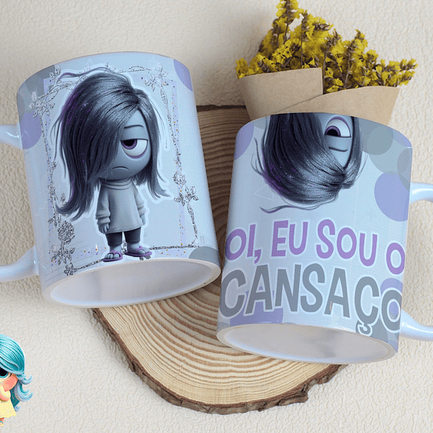 16 Artes para Caneca Divertidamente Sentimentos Arquivo Editável  13