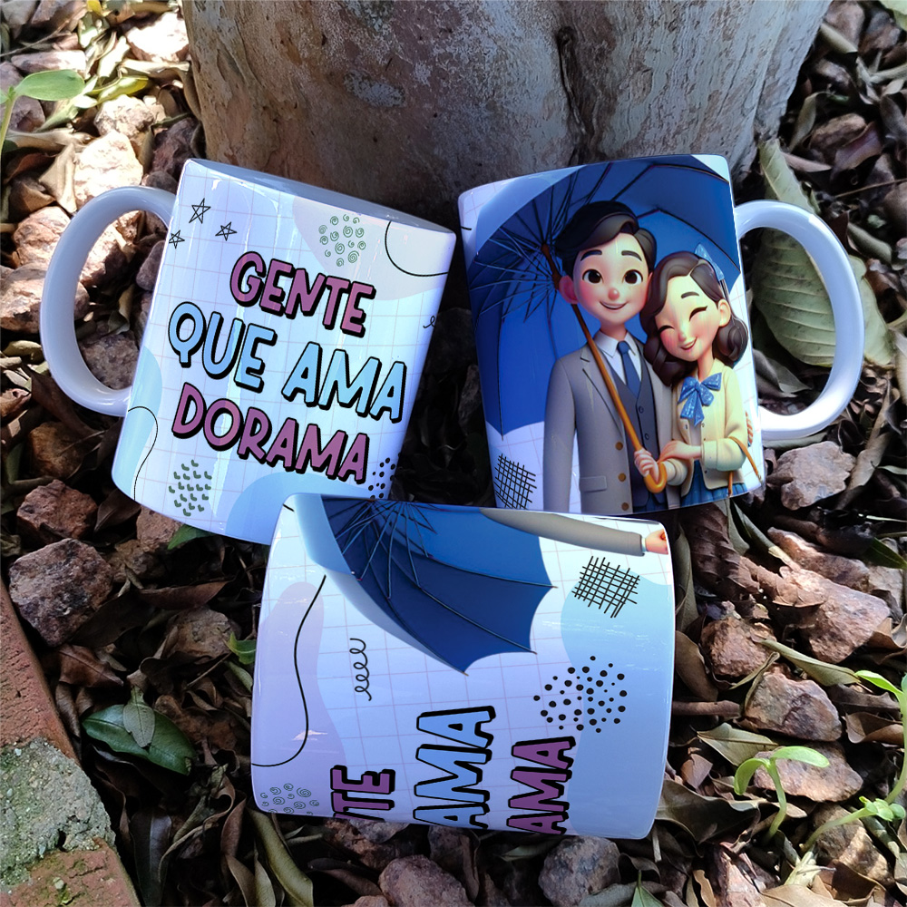 5 Artes para Caneca Doramas Arquivo Editável 5