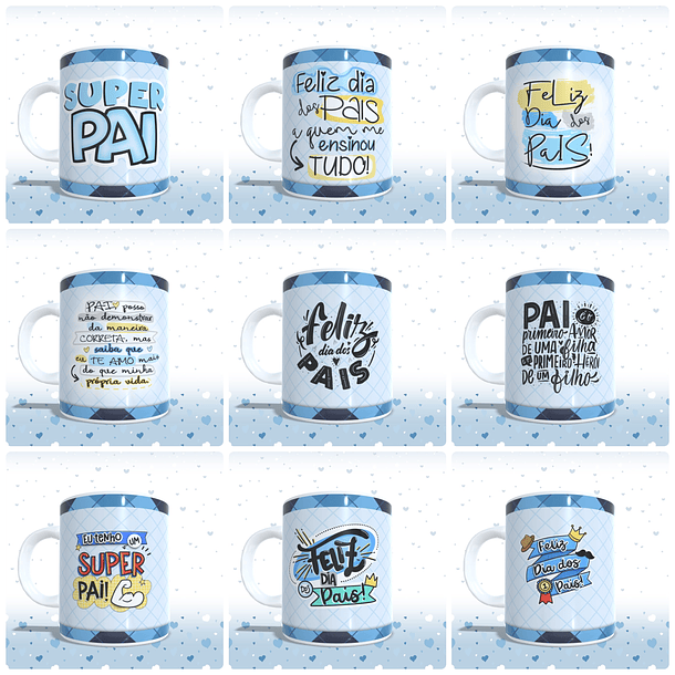 26 Artes para Caneca Dia dos Pais Arquivo em Jpg 3