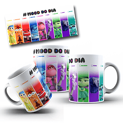 Arte para Caneca Divertidamente Dias da Semana Arquivo em Jpg