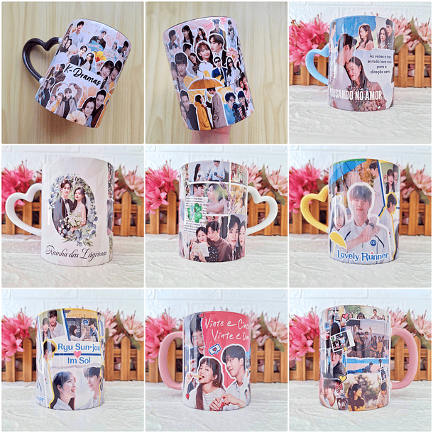 25 Artes para Caneca Colagens Dorama Arquivo em Jpg 1