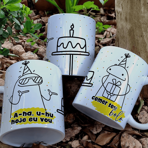 51 Artes para Caneca Flork Aniversário Arquivo Editável 2