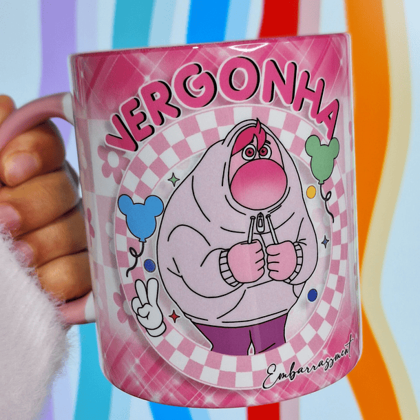 Arte Caneca Vergonha Divertida Mente 2 Arquivo Png 1