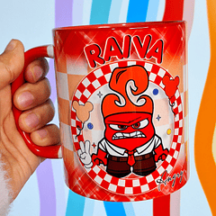 Arte Caneca Raiva Divertida Mente 2 Arquivo Png