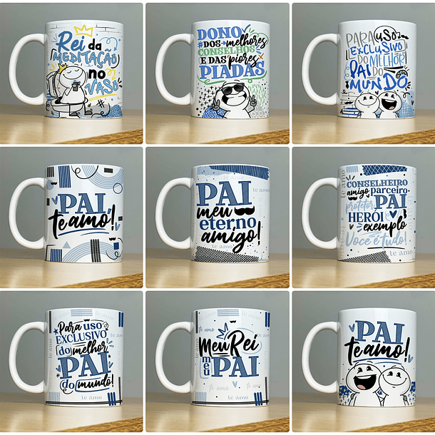 21 Artes para Caneca Dia dos Pais Arquivo em Jpg 2