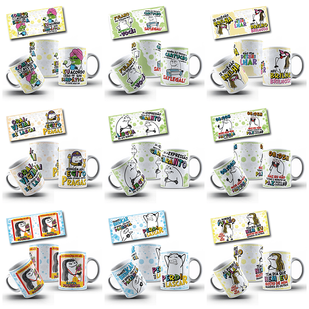 20 Artes para Caneca Gino Flork Sincero V5 Arquivo em Jpg   3