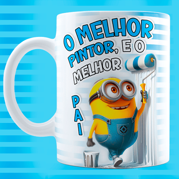 20 Artes para Caneca Minions Dia dos Pais Profissões Arquivo em Jpg  15