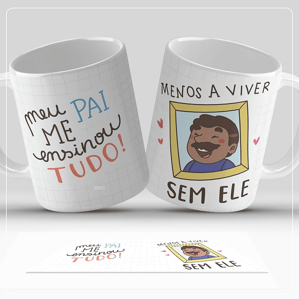 7 Artes para Caneca Dia dos Pais Arquivo em Jpg  6