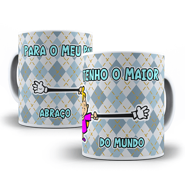 18 Artes para Caneca Dia dos Pais Cartoon Arquivo em Jpg  18