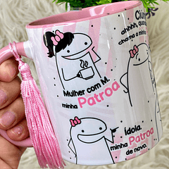 Arte Caneca Flork Mulher com M Minha Patroa Arquivo em Jpg 