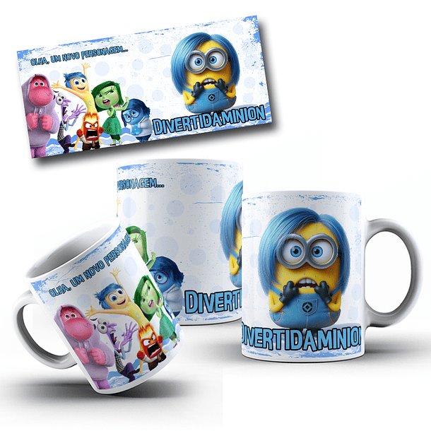 8 Artes para Caneca Minions Arquivo em Jpg 2