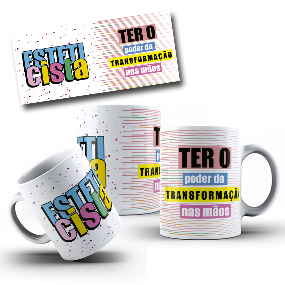 9 Artes para Caneca Profissões Arquivo Editável  7