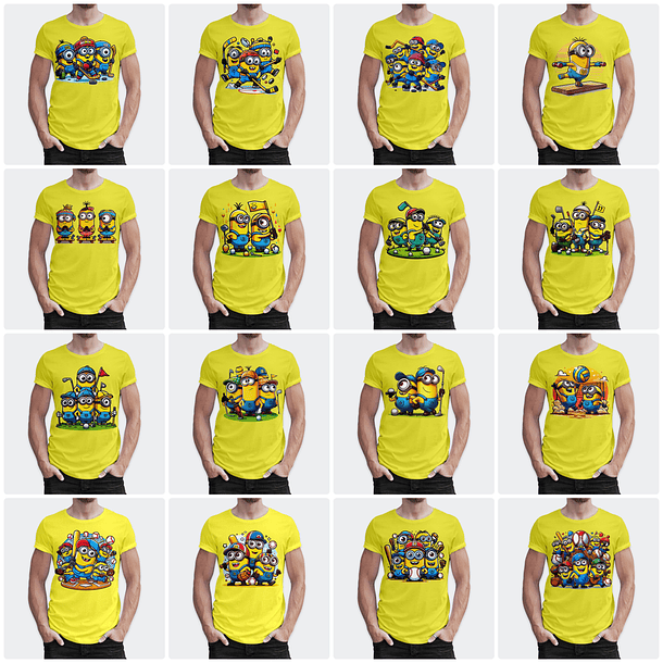 170 Artes para Camisa Minions Arquivo em Png  8