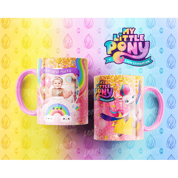 10 Artes para Caneca My Little Pony Arquivo Editável  3