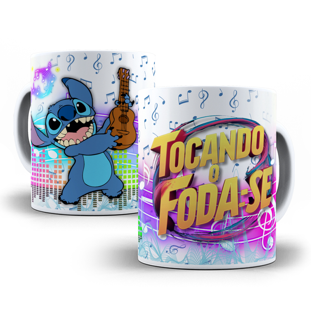 10 Artes para Caneca Tocando o Foda Se Arquivo em Jpg 10