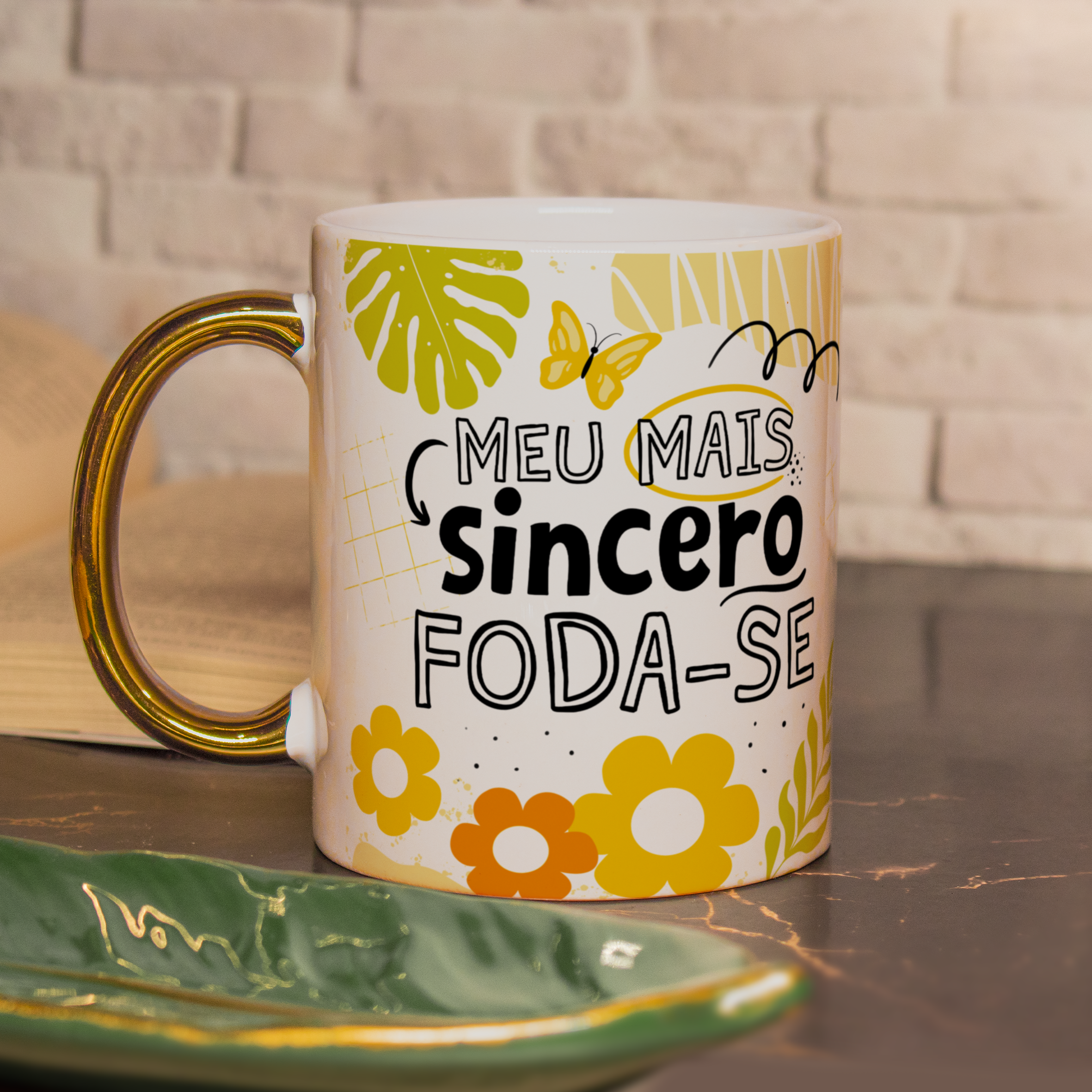 Arte Caneca Meu Mais Sincero Foda-se Frases Deboche Arquivo Png 1