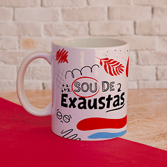 Arte Caneca Sou de Exaustas Frases Deboche Arquivo Png