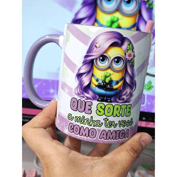 14 Artes para Caneca Minions Amigas Amizade Arquivo em Jpg 2