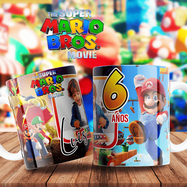 10 Artes para Caneca Super Mario Arquivo Editável  3