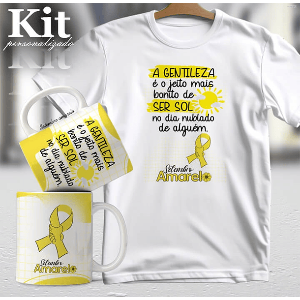 20 Artes para Canecas e Camisa Setembro Amarelo Arquivo Editável 4