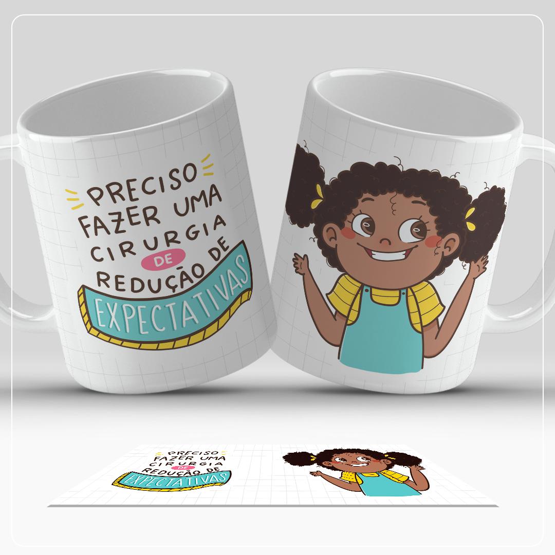 6 Artes para Caneca Frases Ilustradas Arquivo em Jpg 1