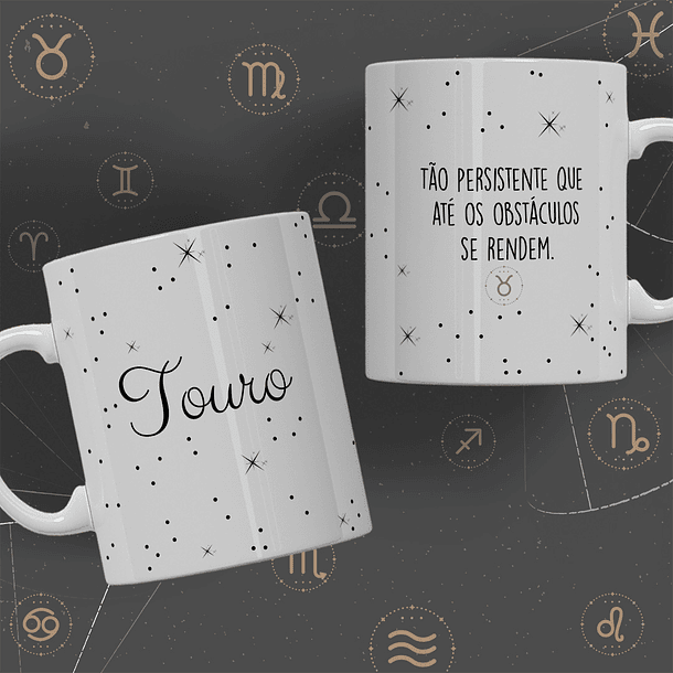 12 Artes para Caneca Signos Minimalista Arquivo Editável  3