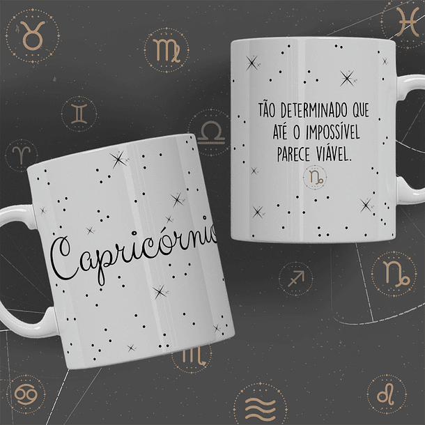 12 Artes para Caneca Signos Minimalista Arquivo Editável  11