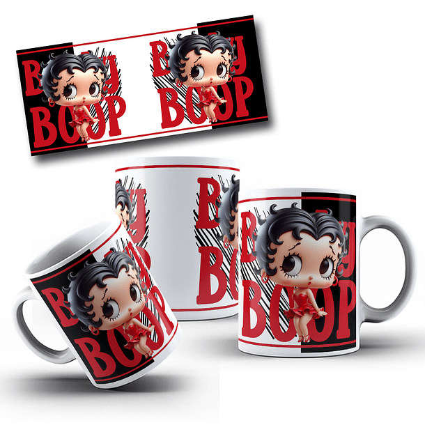 6 Artes para Caneca Betty Boop Arquivo Editável  3