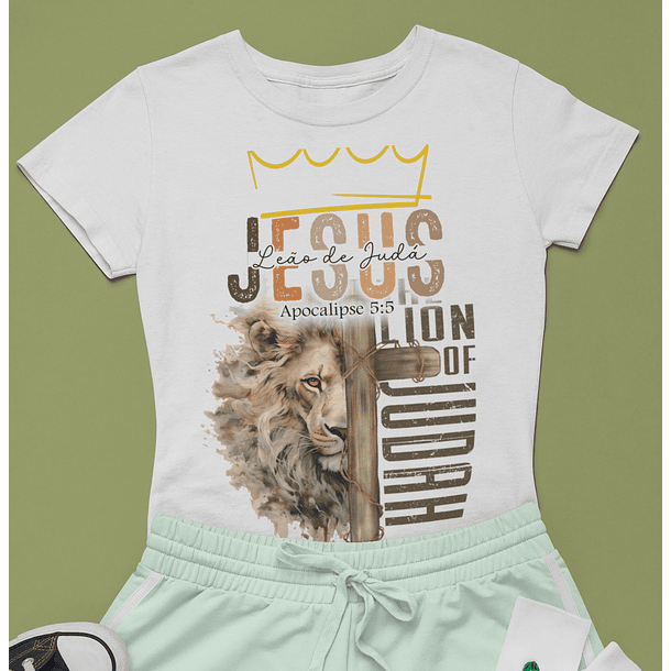 12 Artes para Camisa Leão de Judá Jesus Arquivo Editável  2