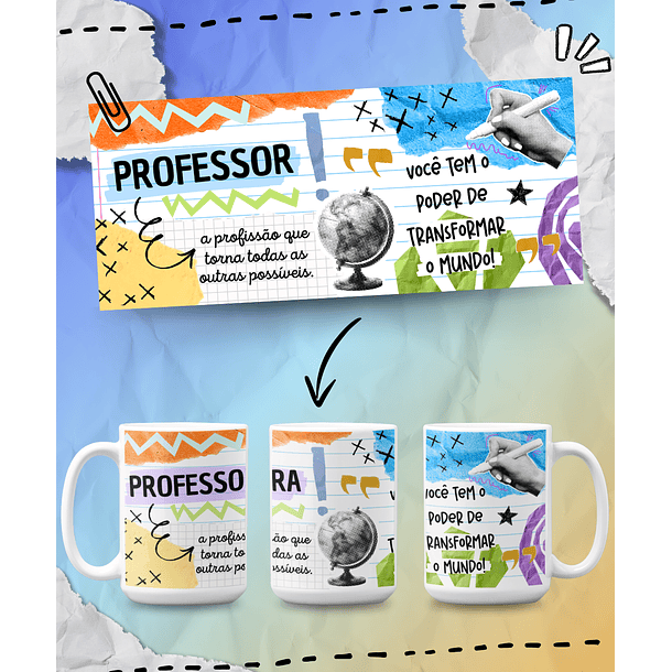 8 Artes para Caneca Dia dos Professores Arquivo em Png 7