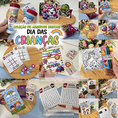 Arquivos de Corte Dia das Crianças Completo em Pdf 